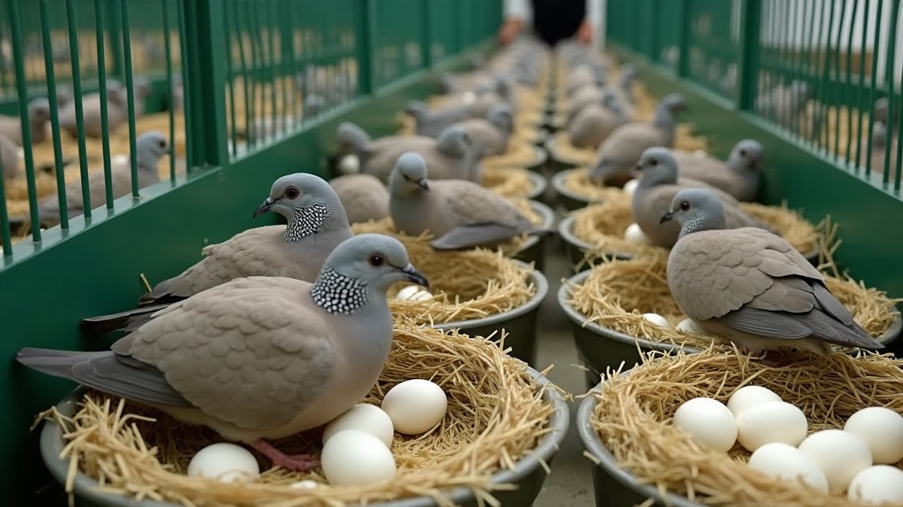 Cría de palomas para carne y huevos en casa sistema simple y orgánico