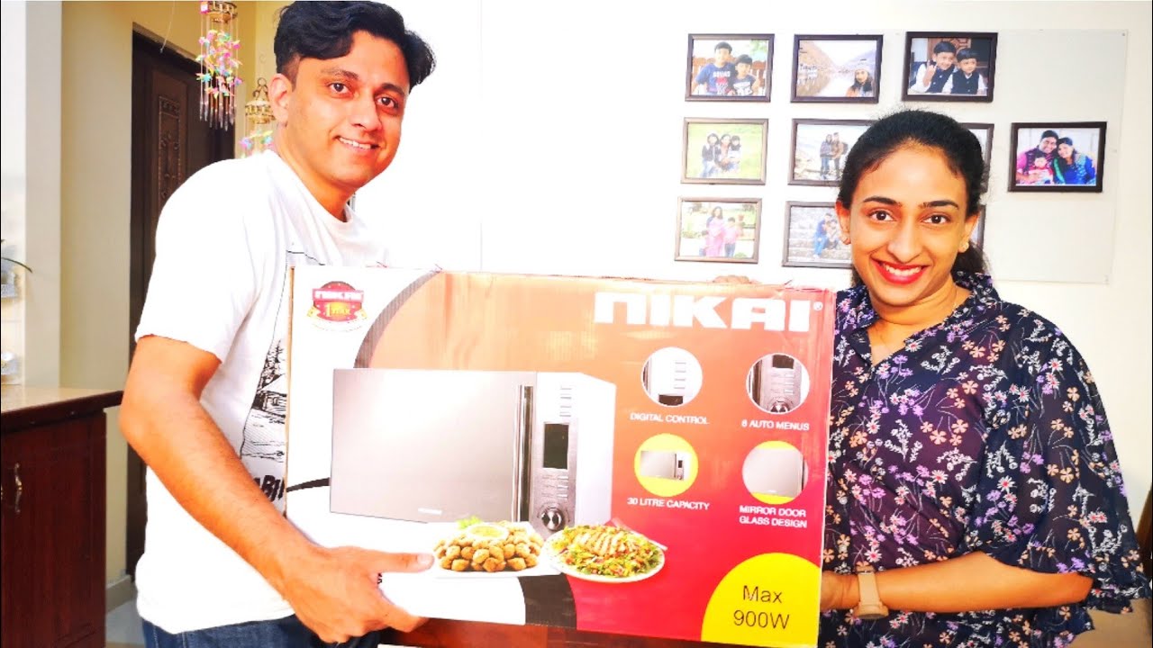Unboxing|How to use nikai microwave oven [900w] |complete beginners guide|Malayalam
