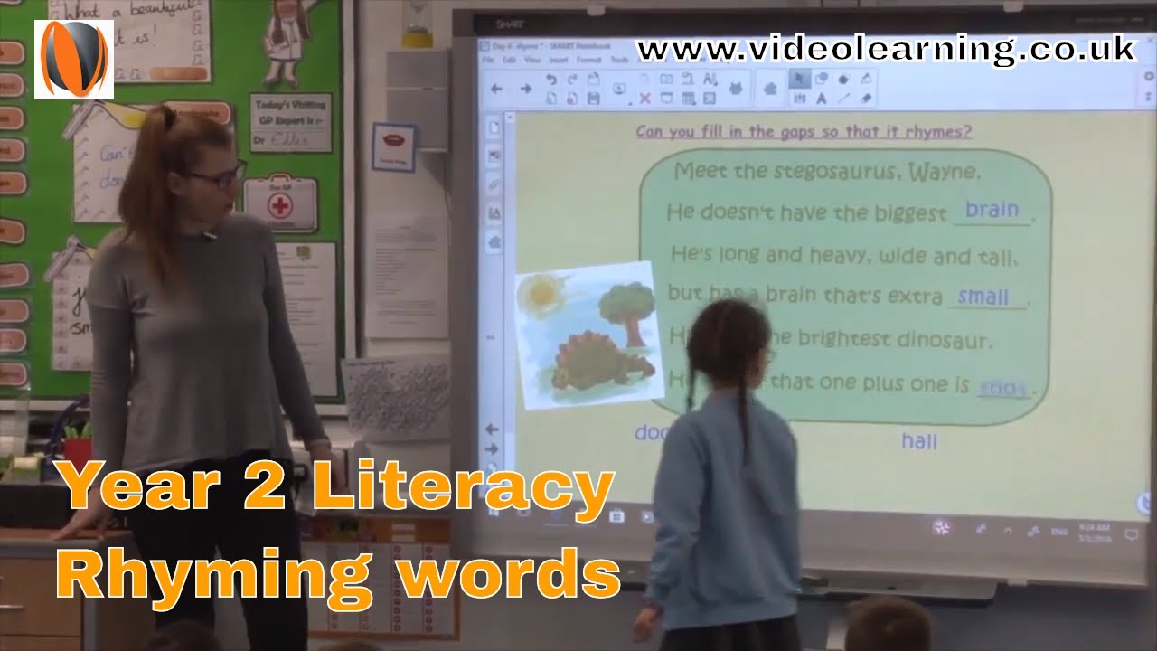 Наблюдение за уроком грамотности в классе (2 класс, KS1): Рифмующиеся слова.