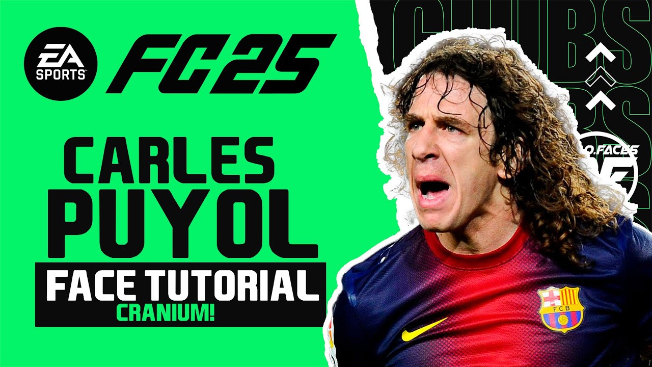 how to make CARLES PUYOL in EA FC 25 FACE Clubs Face Creation - CAREER MODE LOOKALIKE ICON BARCELONA