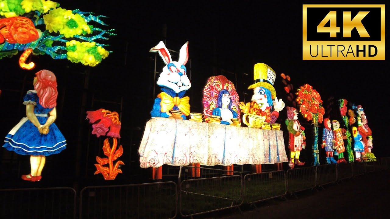 Blackpool Illuminations ✨ Tableaux ✨ Magical Ultimate Walking Tour In 4K UK England 🚂 🇬🇧 