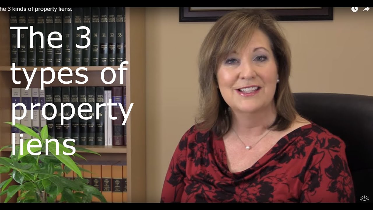 The 3 kinds of property liens.