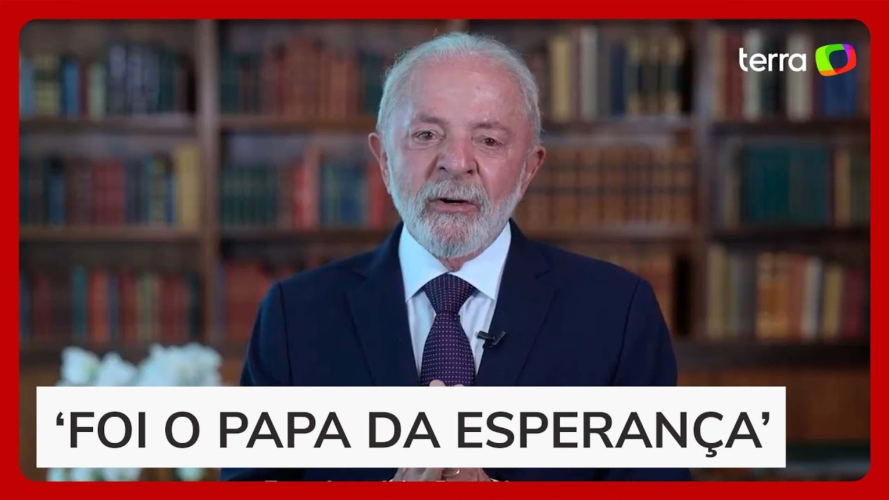 Em v&iacute;deo, Lula lamenta morte do papa Francisco: &lsquo;Iluminava a tudo e a todos&rsquo;