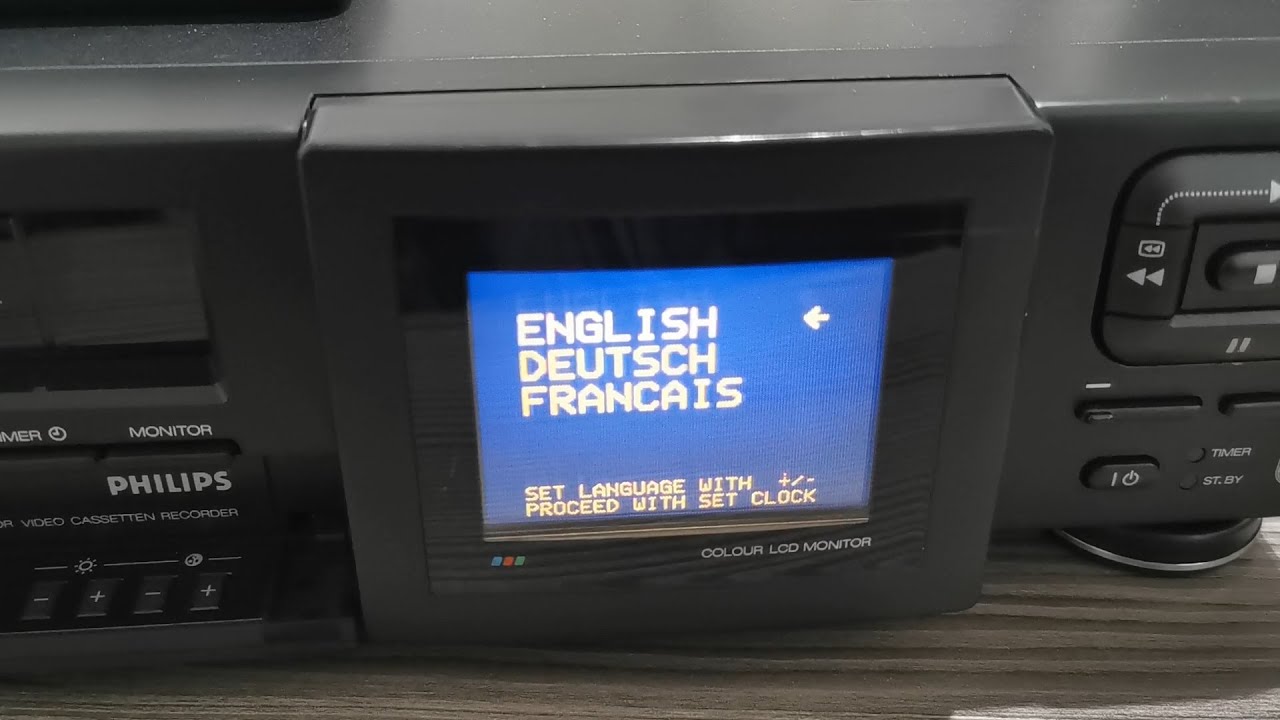 VHS Philips VR6880 Einstellen der OSD Sprache/setting OSD language