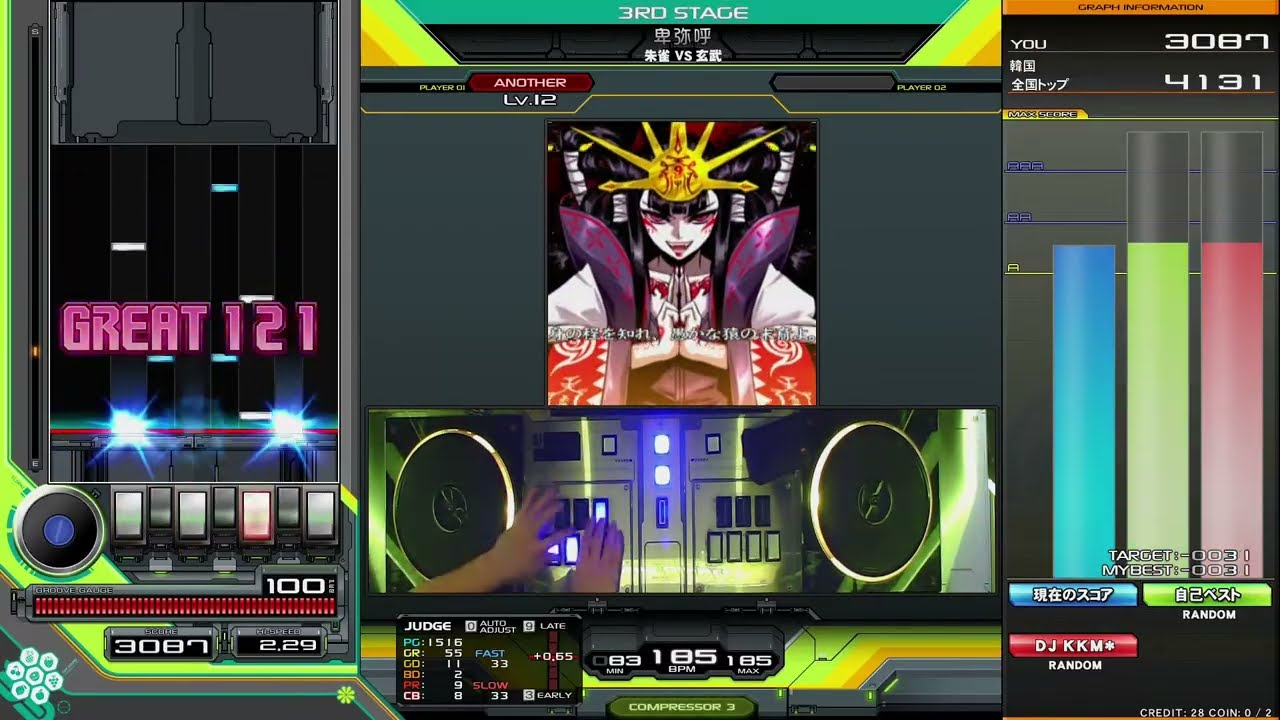 IIDX 33 Sparkle Shower 皆伝 100%