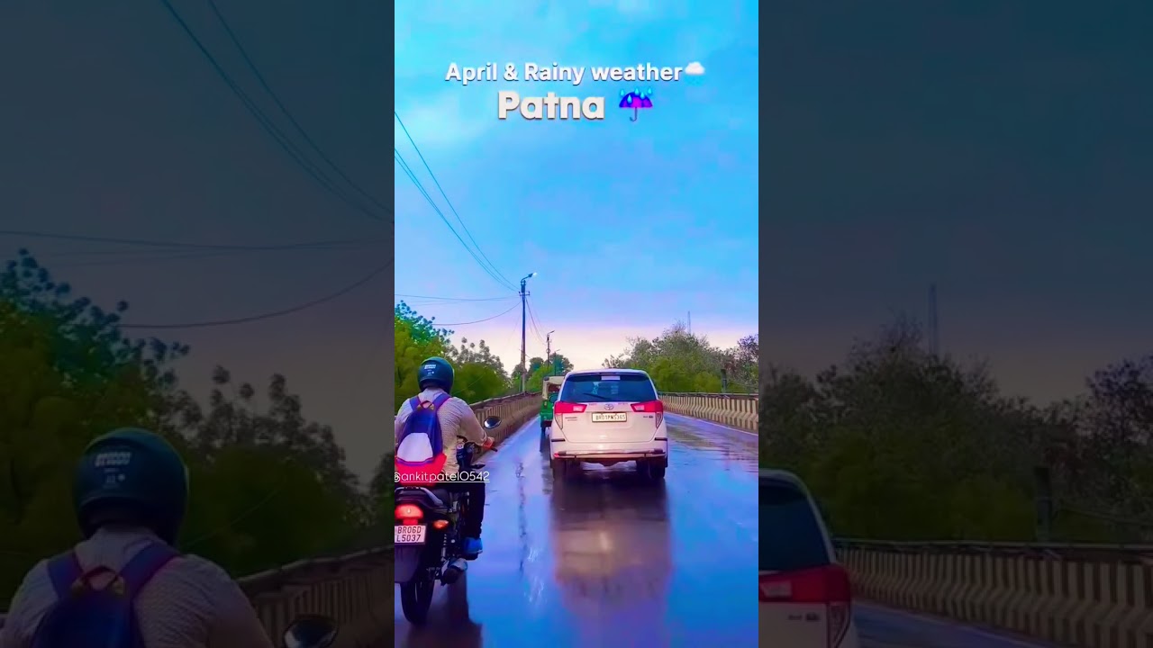 PATNA WITH RAINY WEATHER 🌧️☔#patna #rain #weather 0