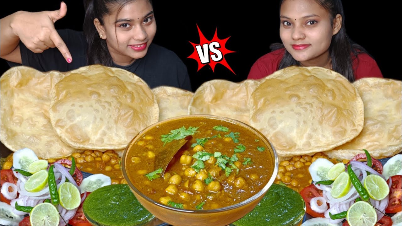 Chole Bhature Eating Challenge | Chole Bhature Eating Show | Indian Street Food