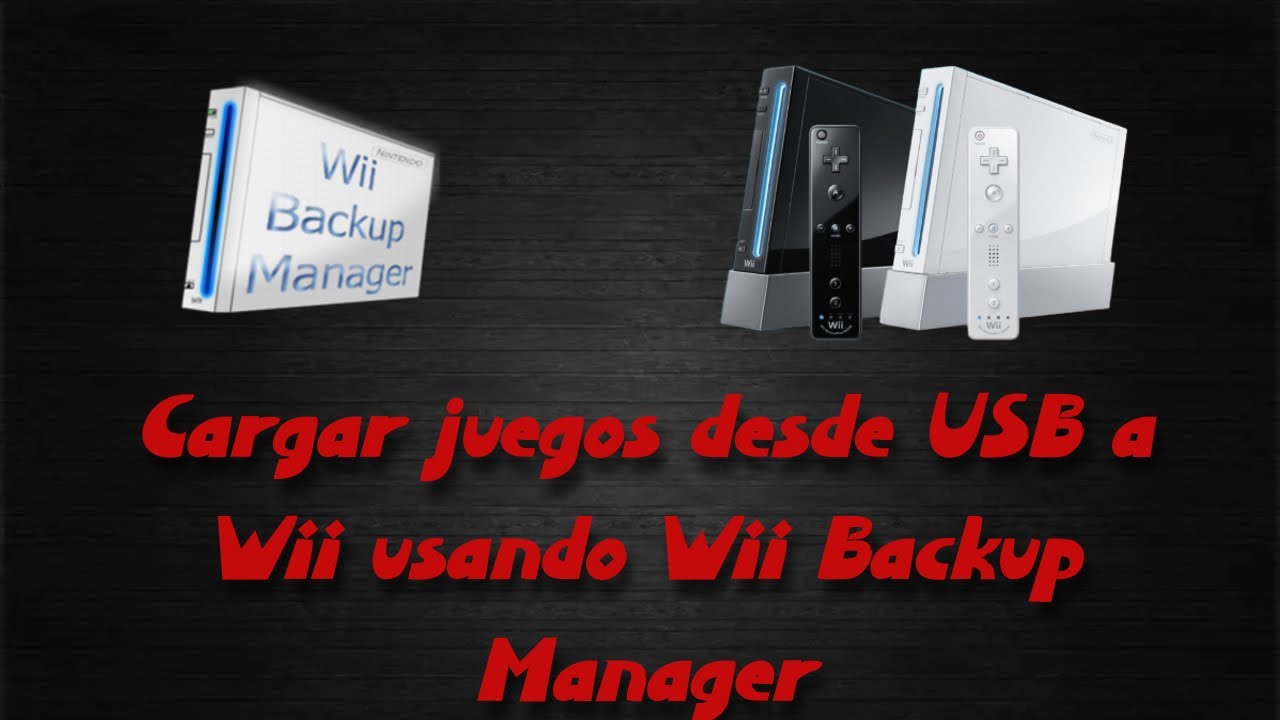 Cargar juegos a USB para jugar en Wii