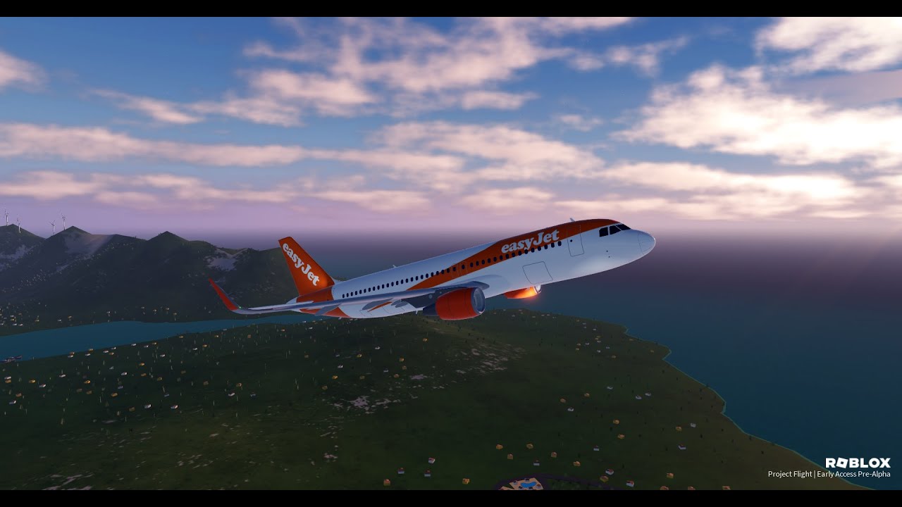 Project Flight | Airbus A320 EasyJet | Full flight Tivat - Gran Canaria  | Roblox.