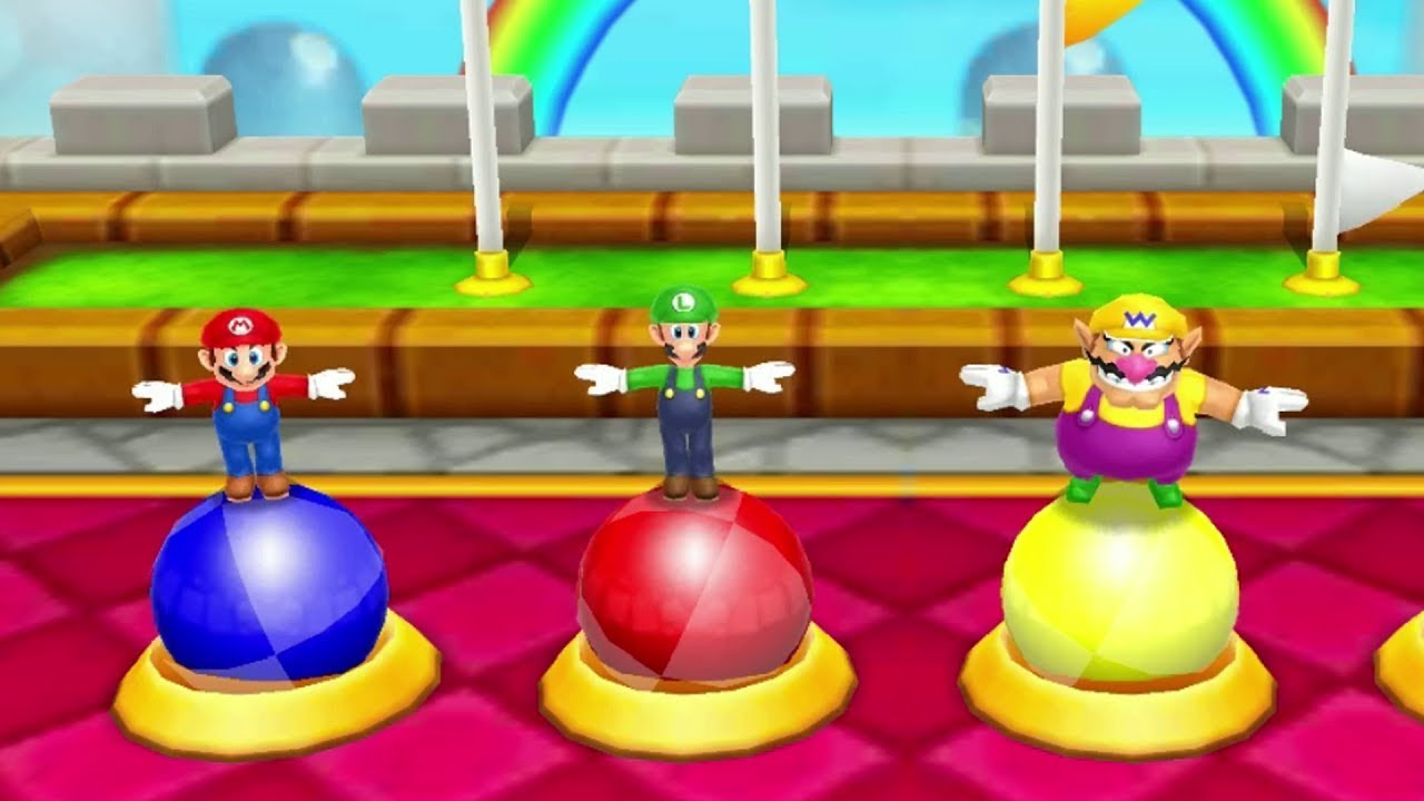Mario Party: Island Tour Mini Games - Mario Vs Luigi Vs Yoshi Vs Wario (Master CPU)