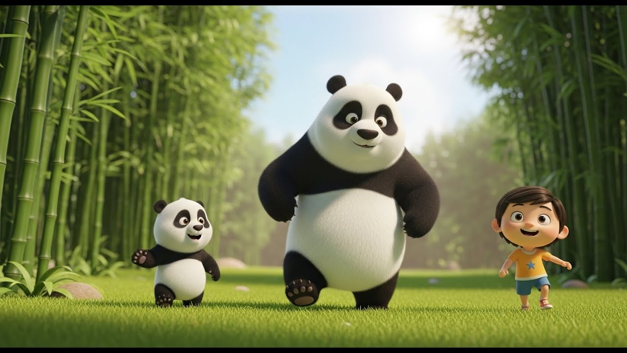 Panda Bear, Panda Bear, Spin Around! | Fun Action Rhyme for Kids | Nursery Rhymes for Children
