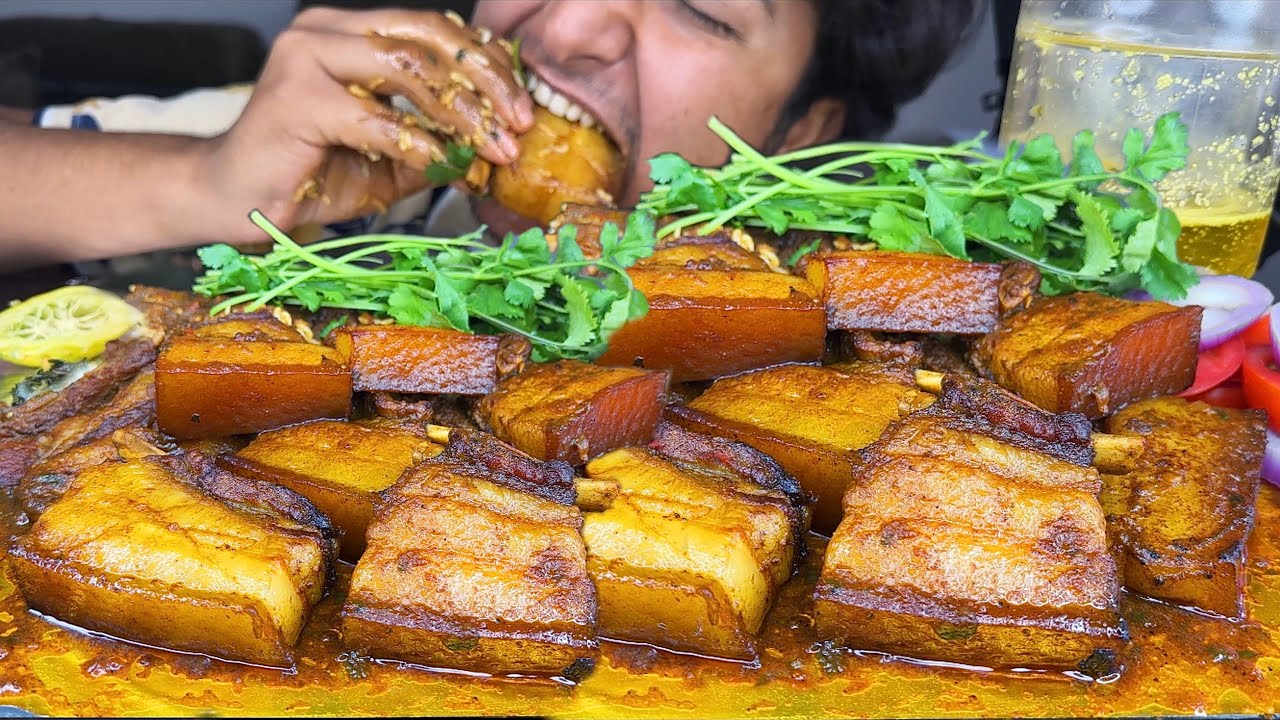 World's Hottest Pork Eating Challenge! Can You Beat My Time❓