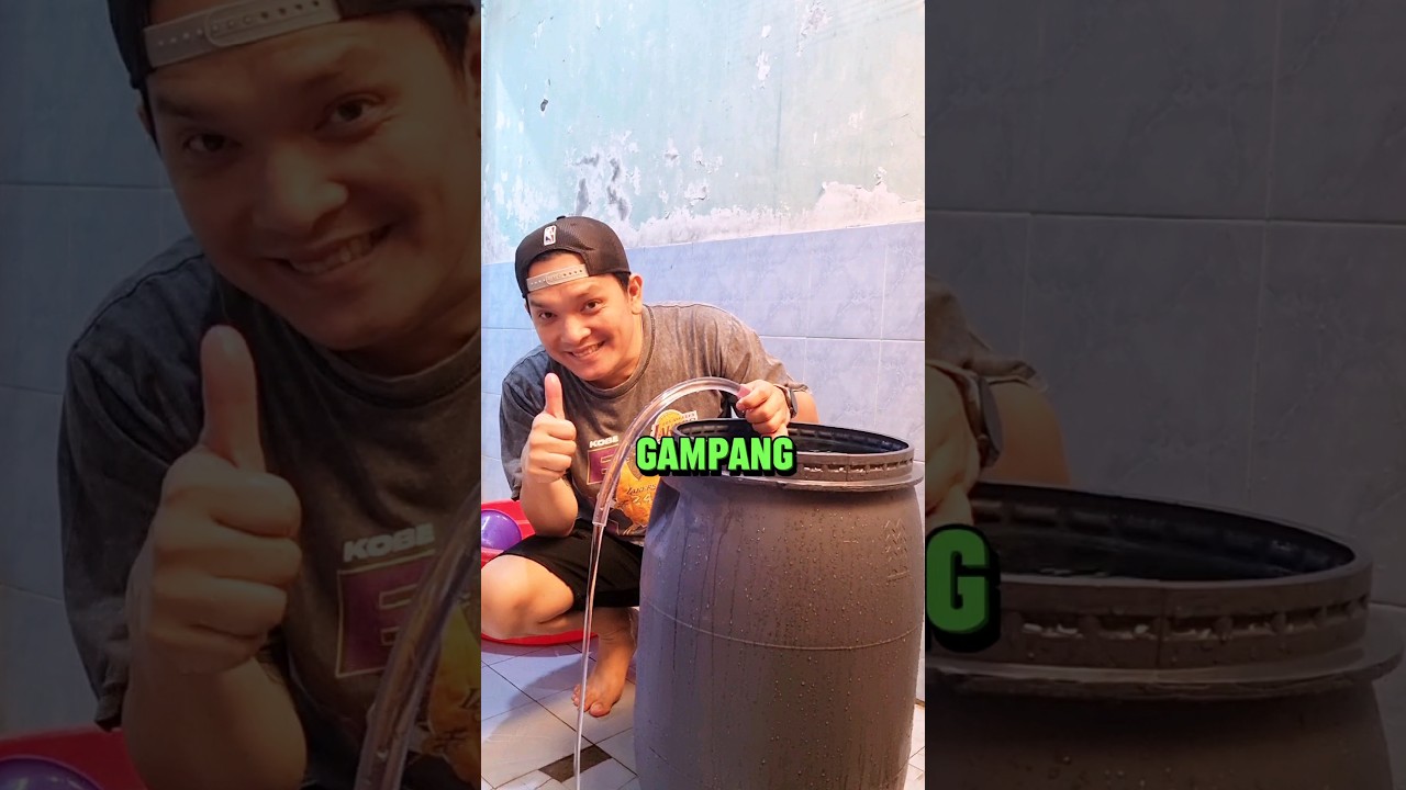 Cara menguras air pake selang #lifehacks