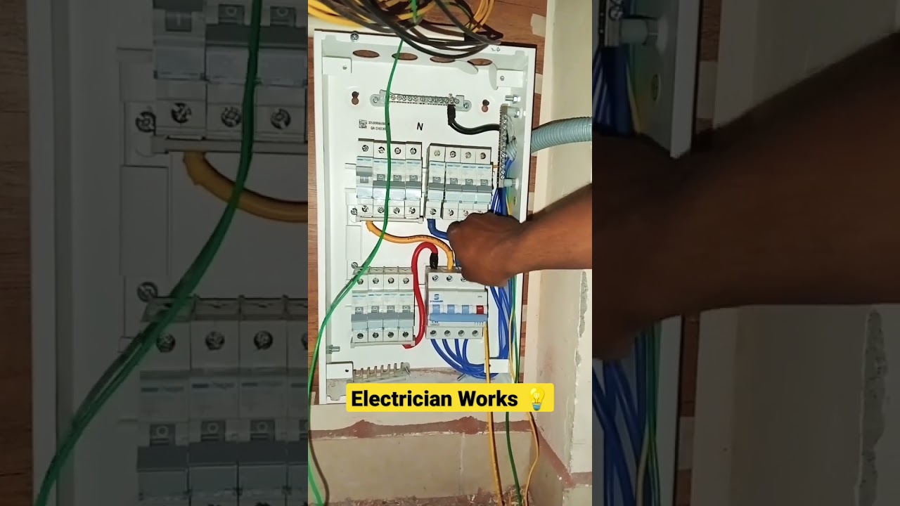 ✅💡Main Panel TPN With MCB Connection, #tpn #connection #wiring #viralvideo #mcb
