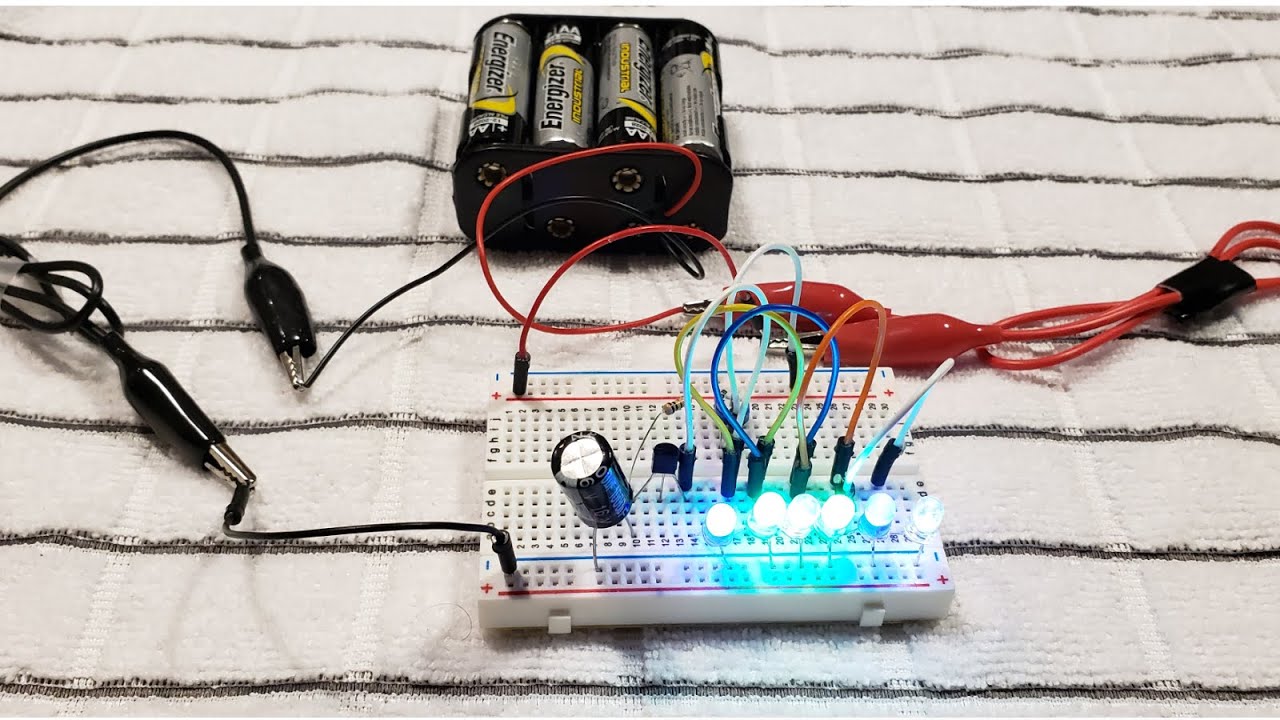 Single Transistor LED Flasher Circuit Using Negative Resistance