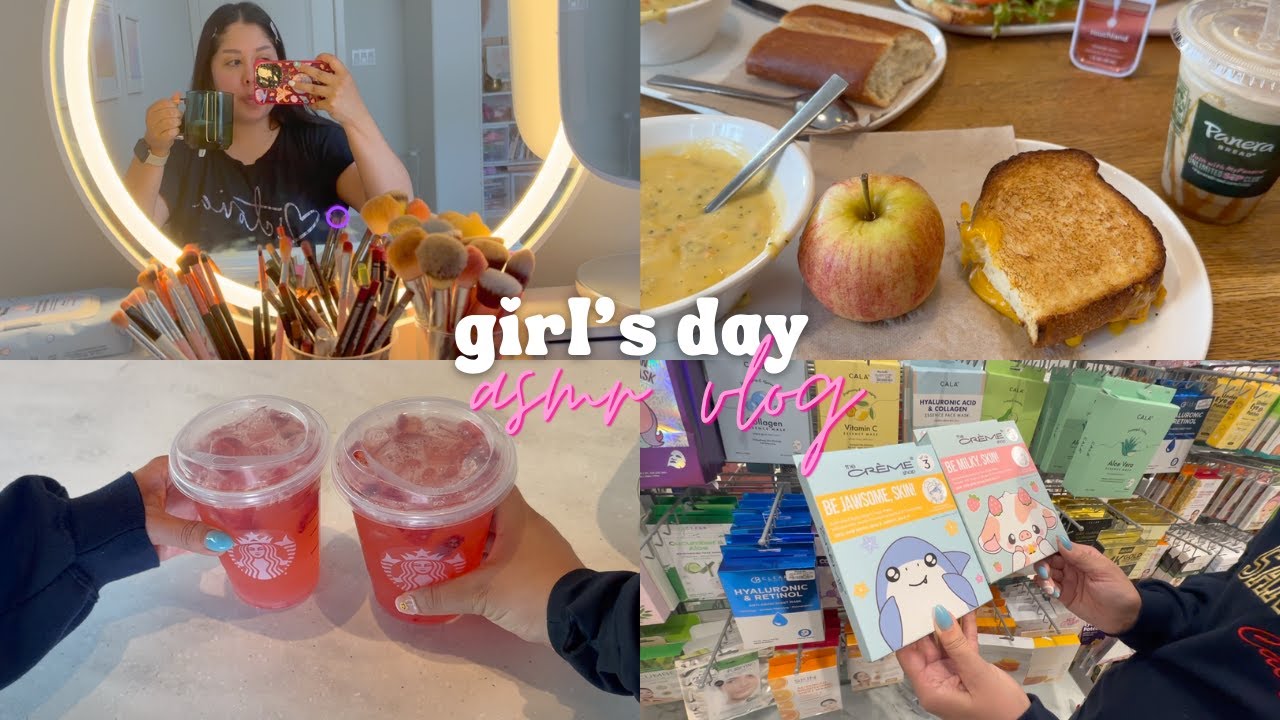 ASMR VLOG| ✿ Girl's day (starbucks, shopping, haul!)♡