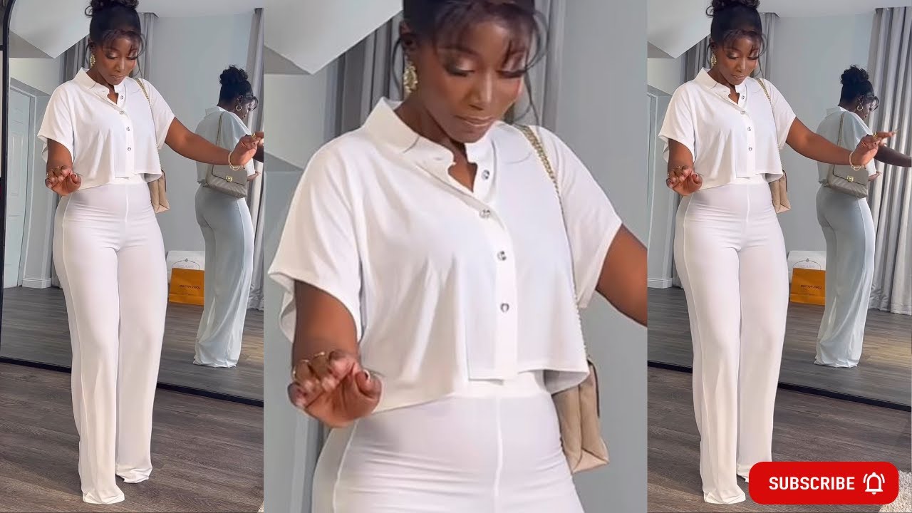 How to CUT and SEW Two-Piece CROP SHIRT with BISHOP COLLAR | Detailed Easy BEGINNERS Tutorial