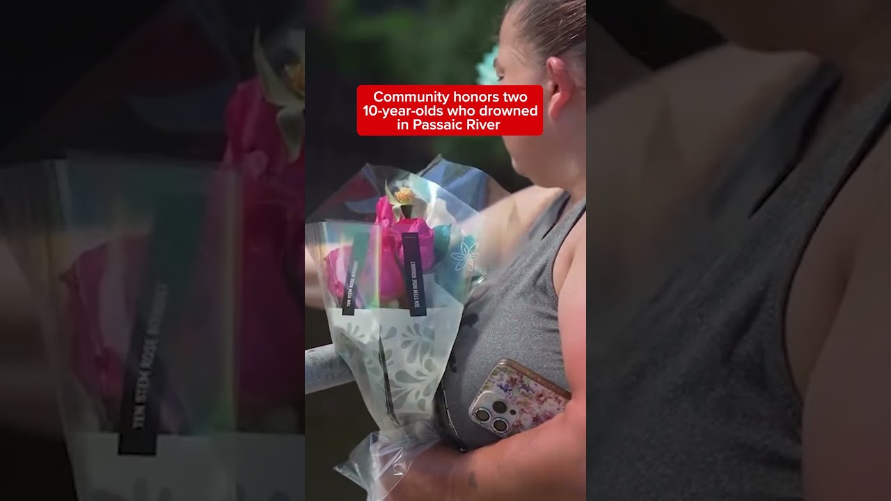 Memorial held for 10-year-olds who drowned in Passaic River