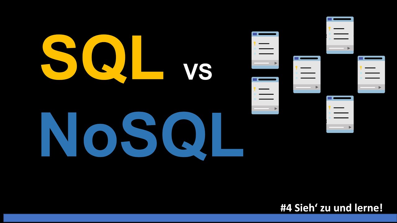 SQL vs NoSQL | Structured Query Language | Not only SQL | Datenbanken | Datenbanktechnologien