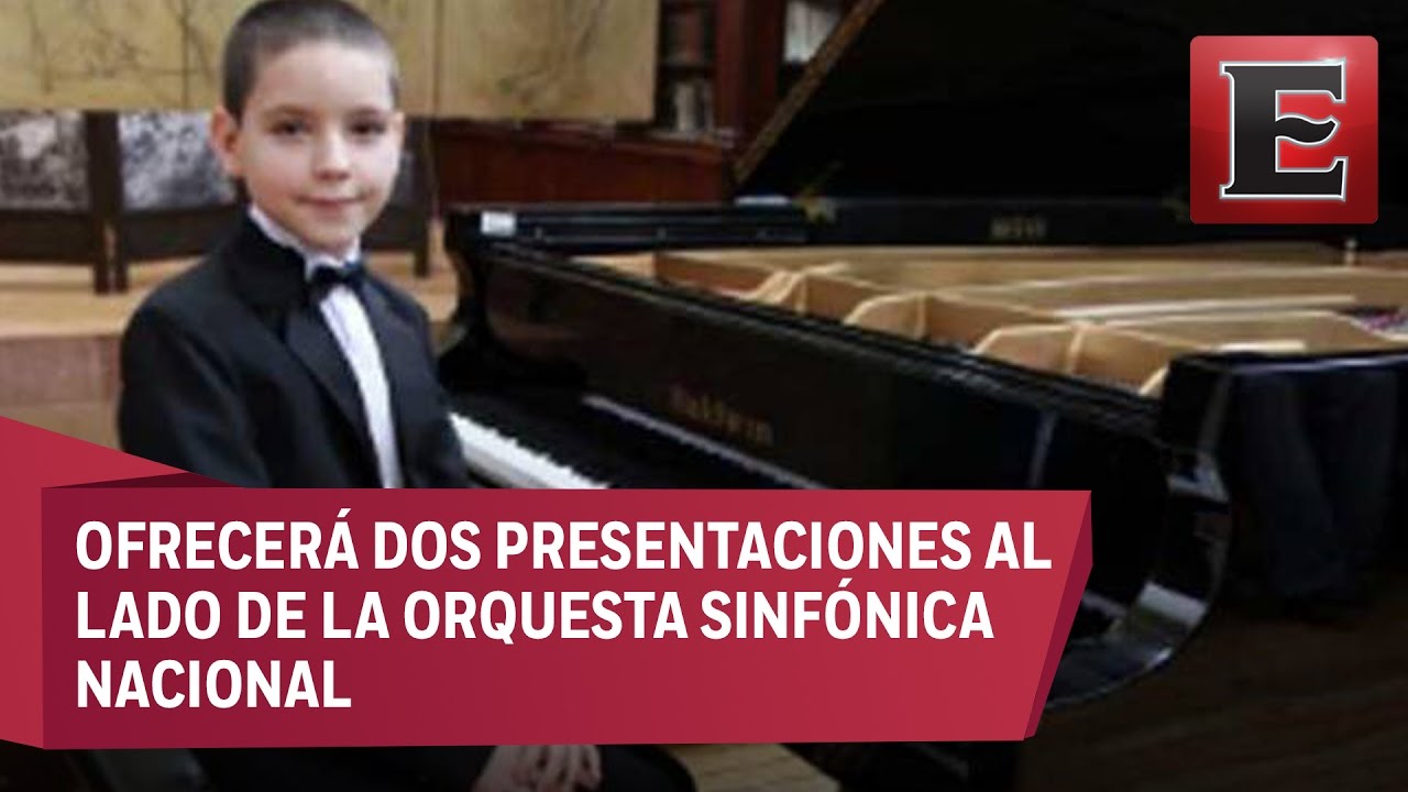 Niño prodigio del piano tocará en Bellas Artes