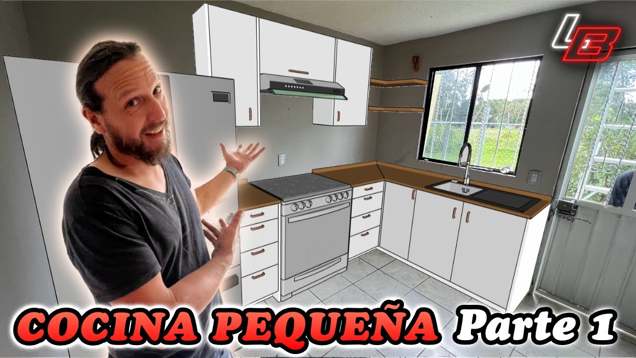 🧑🏽‍🍳Cómo hacer una COCINA integral pequeña PASO a PASO || Parte 1