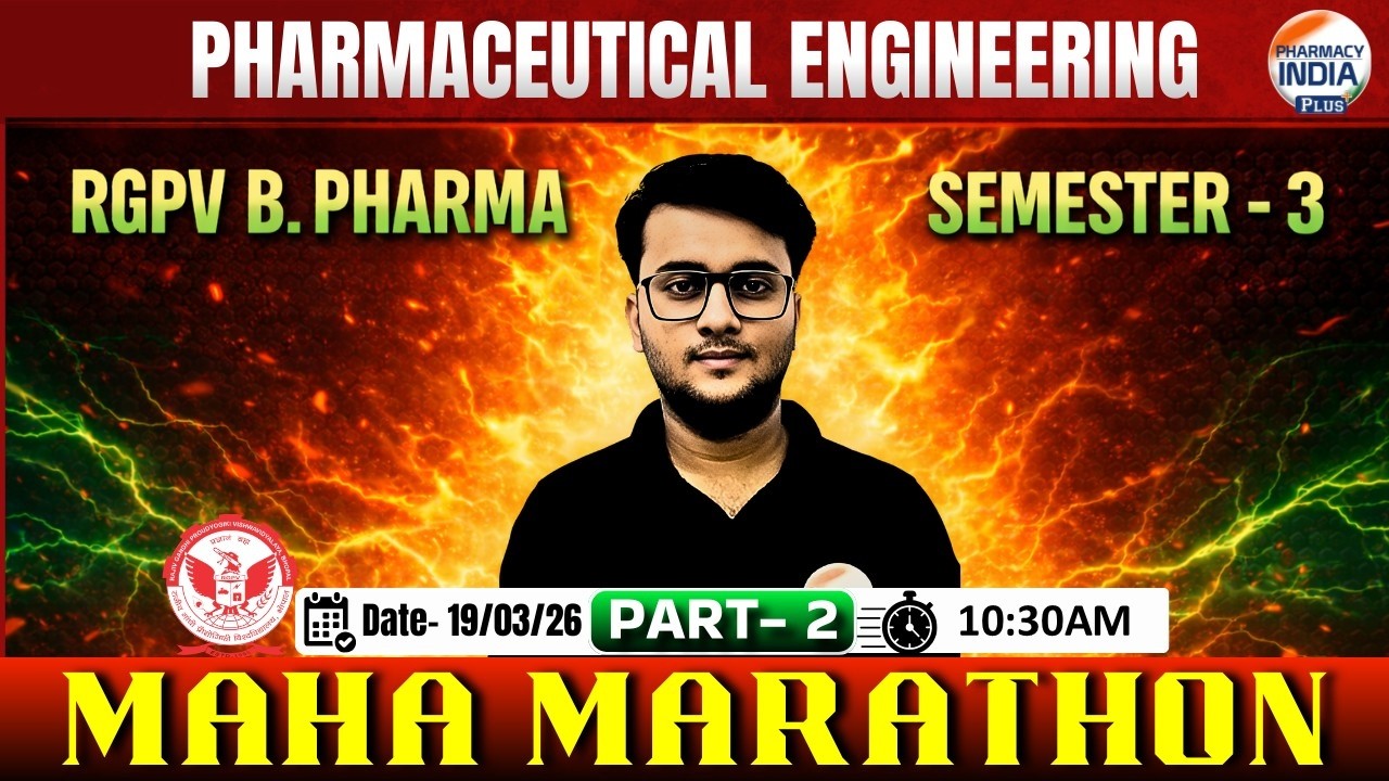 Pharmaceutical Engineering I RGPV Semester - 3 | B.Pharm  Exam Special Session #analysis #sem3