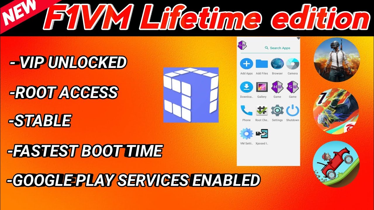 F1VM pro Lifetime edition| VIP UNLOCKED| Android 12 supported