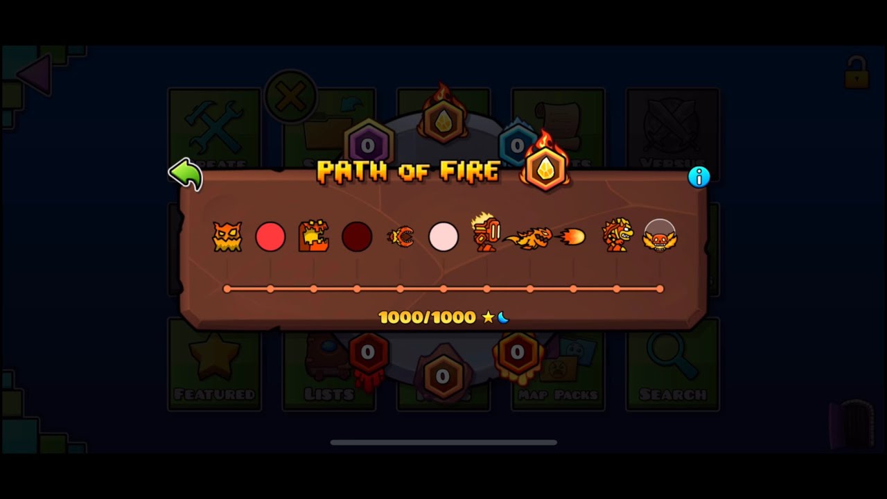 Geometry Dash: Path of Fire complete