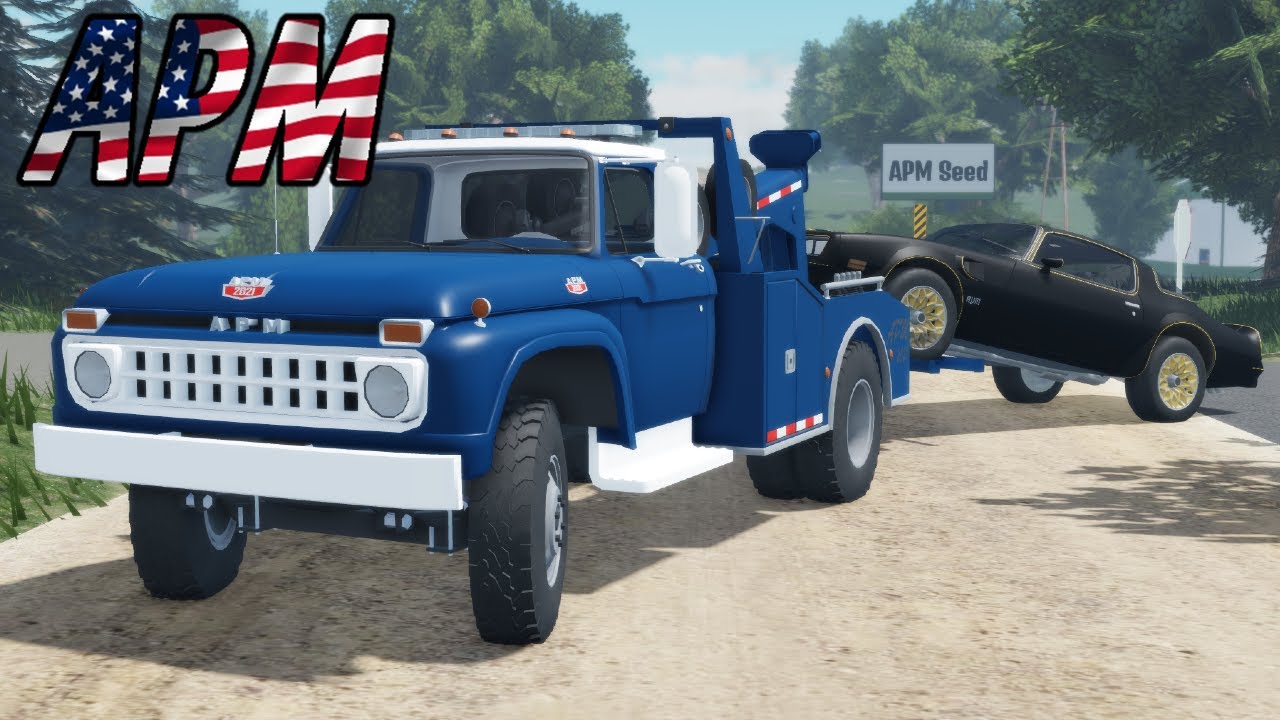 Буксировка разбитых гоночных машин в APM! | Roblox American Plains Mudding