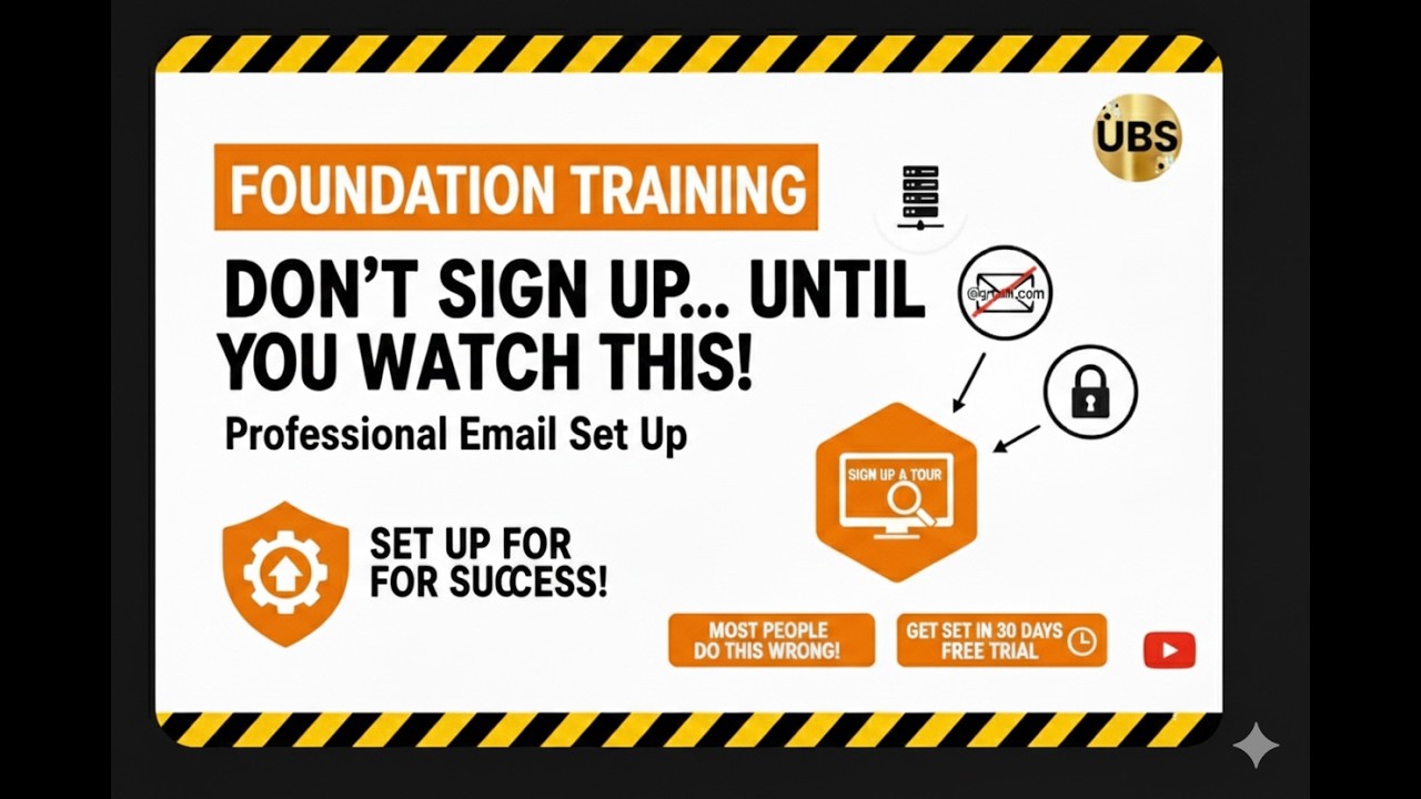 Live Surgery Session #23: The Professional Setup – Domains, Business Emails & Your UBS Foundation