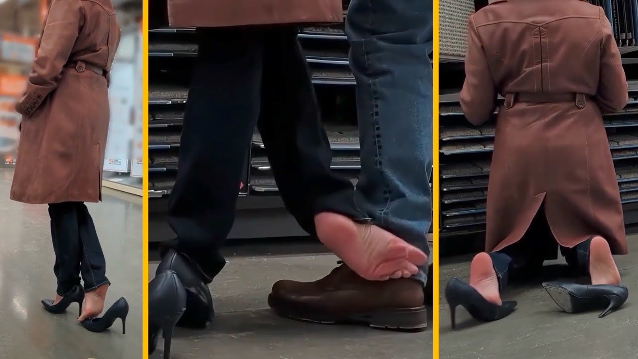Going Bare At Home Depot - EXCERPTS (Public Shoeplay, Dipping, Bare Feet, Shoes Off)