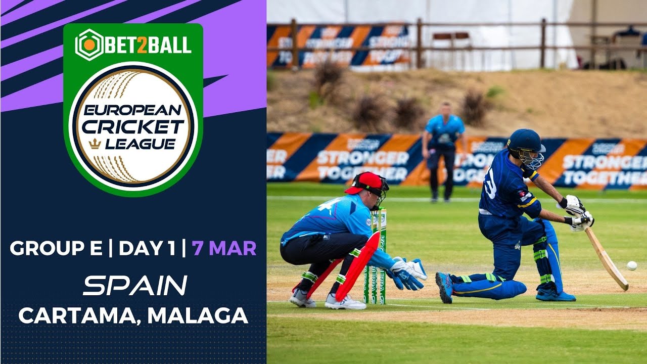 🔴 BET2BALL European Cricket League 2022 | Group E, Day 1 | Cartama Oval Spain | T10 Live Cricket