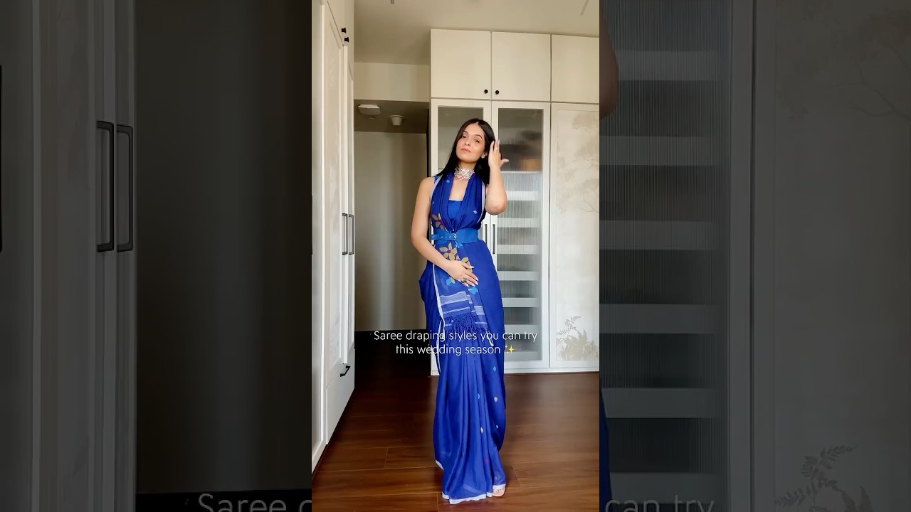 Share these unique saree draping styles and share them with your girlies❤️ #howtostyle #sareedraping