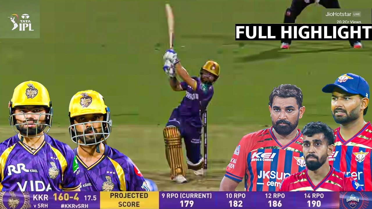 IPL 2026 KKR vs LSG match full highlights, Kolkata vs Lucknow today ipl match highlights 2026
