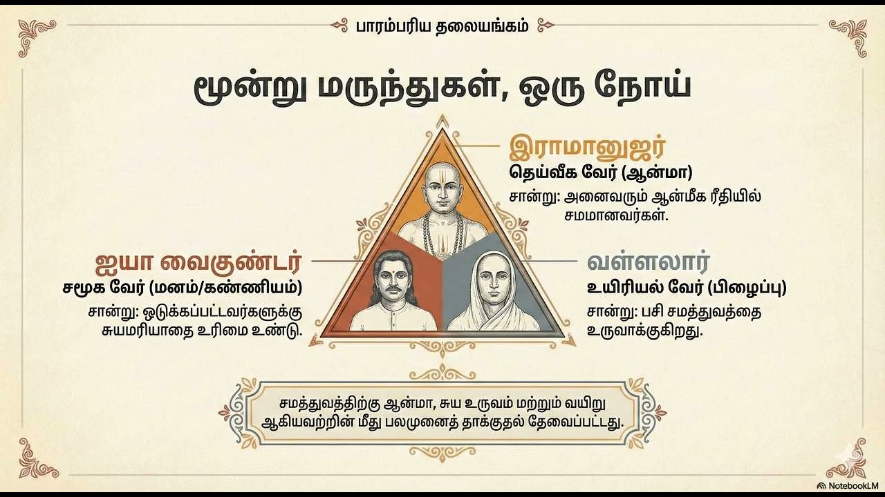 சாதிச் சுவரை உடைத்த ராமானுஜர் வைகுண்டர் வள்ளலார்.  The broken wall of cast system in S India