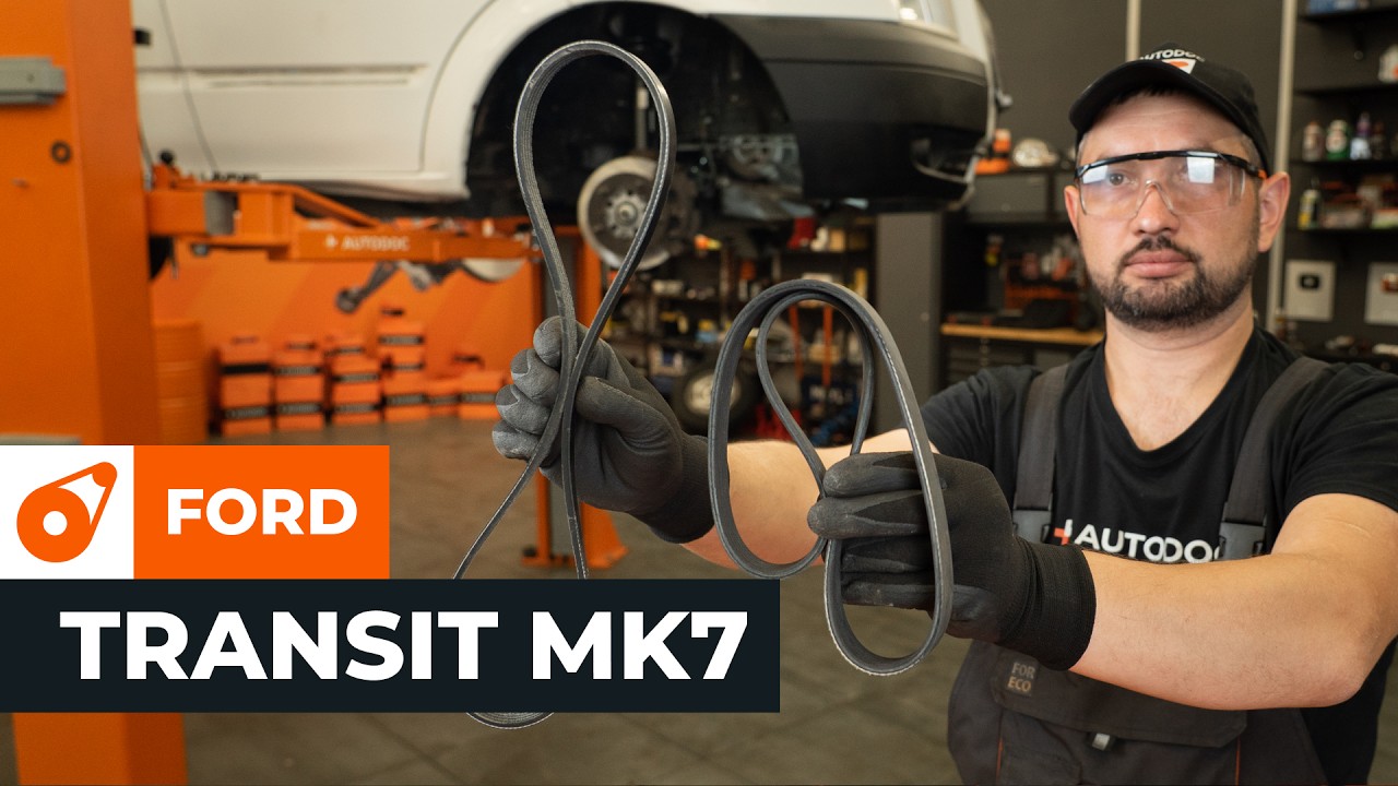Cómo sustituir: correa poli V en FORD TRANSIT MK7 [TUTORIAL DE AUTODOC]