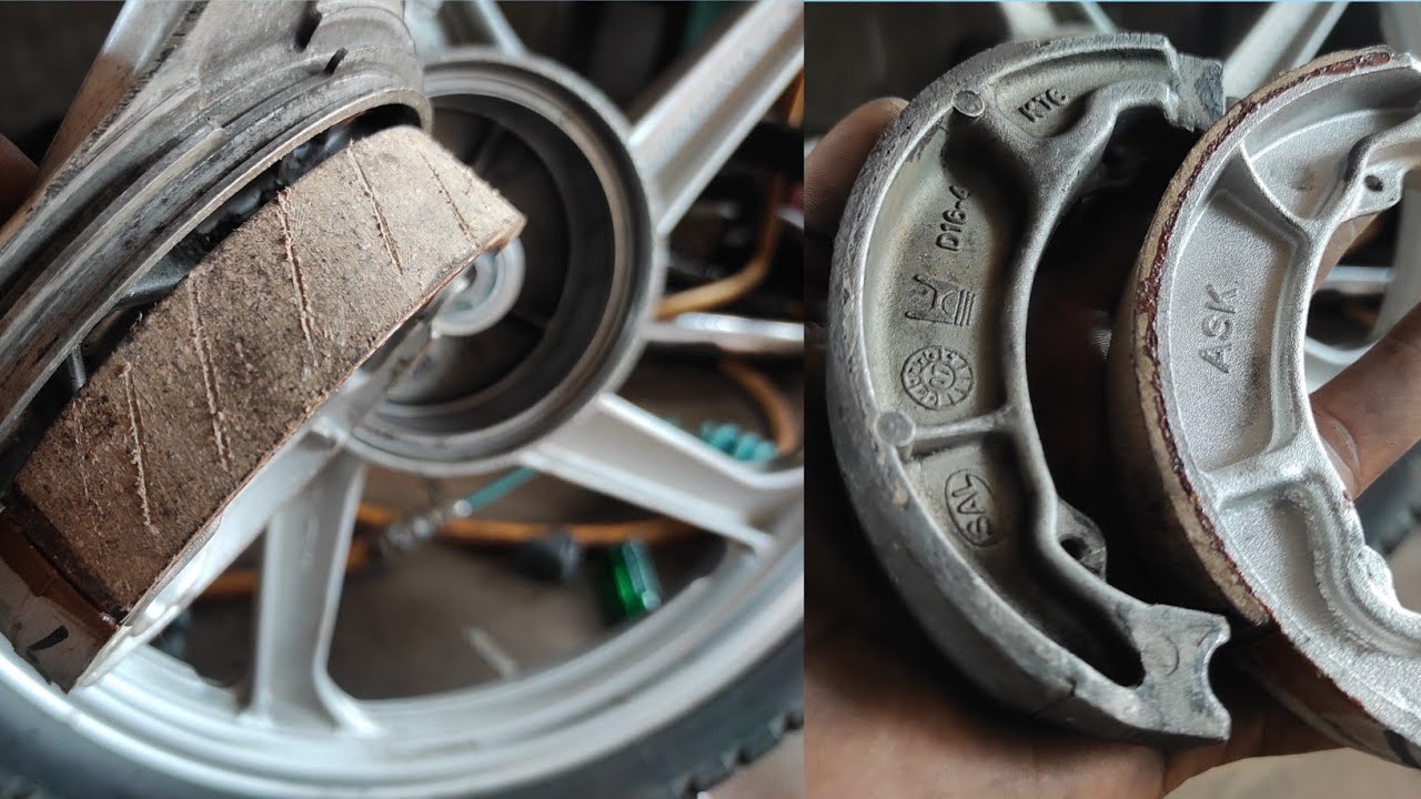Brake shoe replacement bike | super splendor brake shoe change