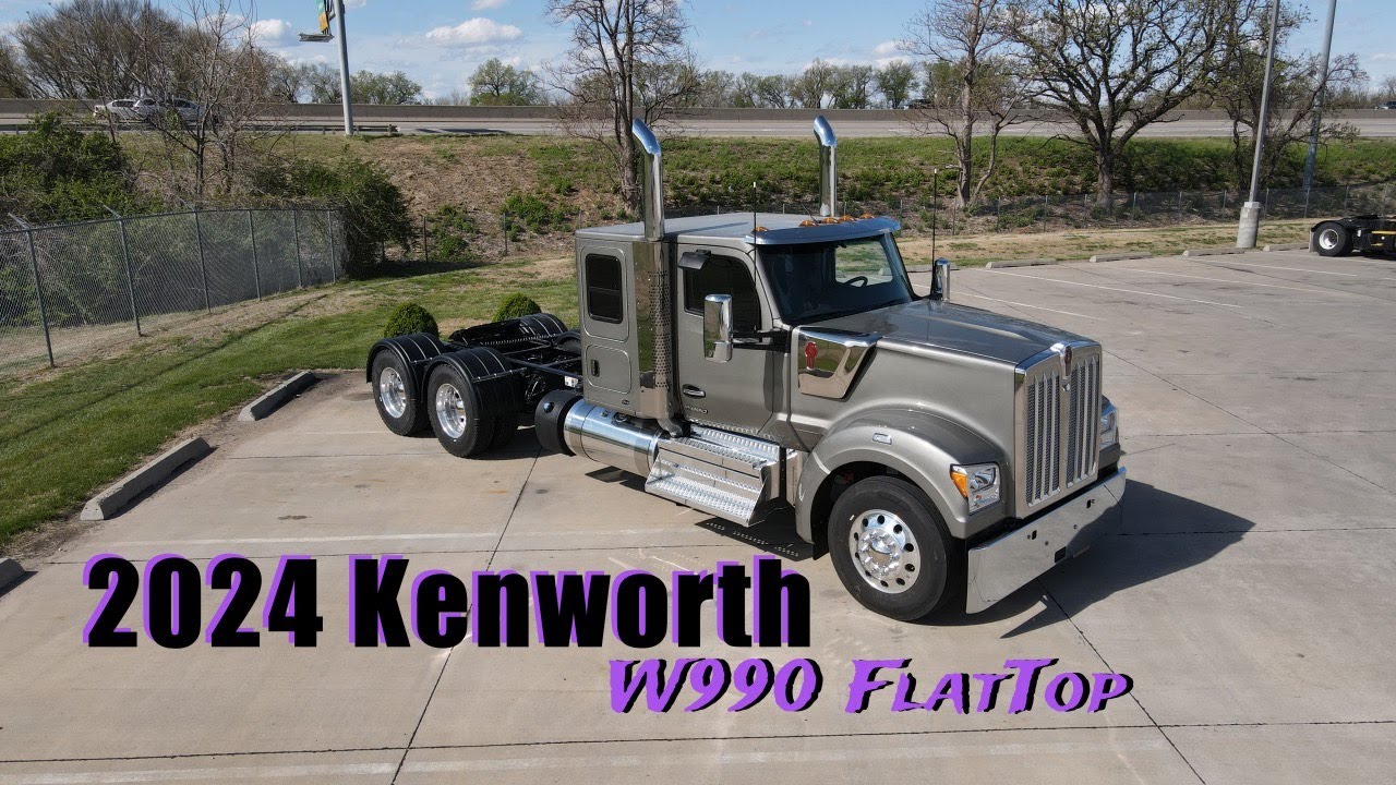 First look 2024 Kenworth W990 Flat Top #trucking #kenworth #truck #custom #drone