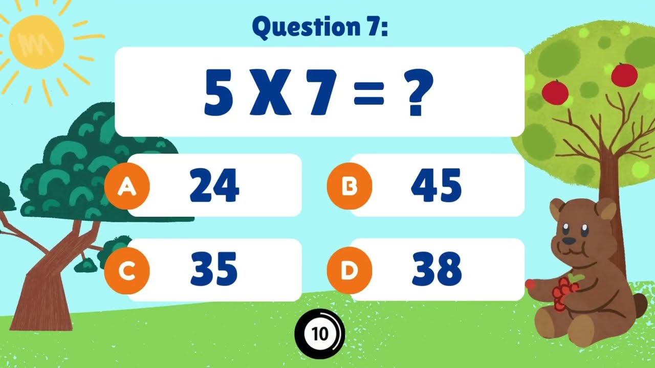 Multiplication Table Quiz Game: Learn & Play with the 5 Times Table! 🚀