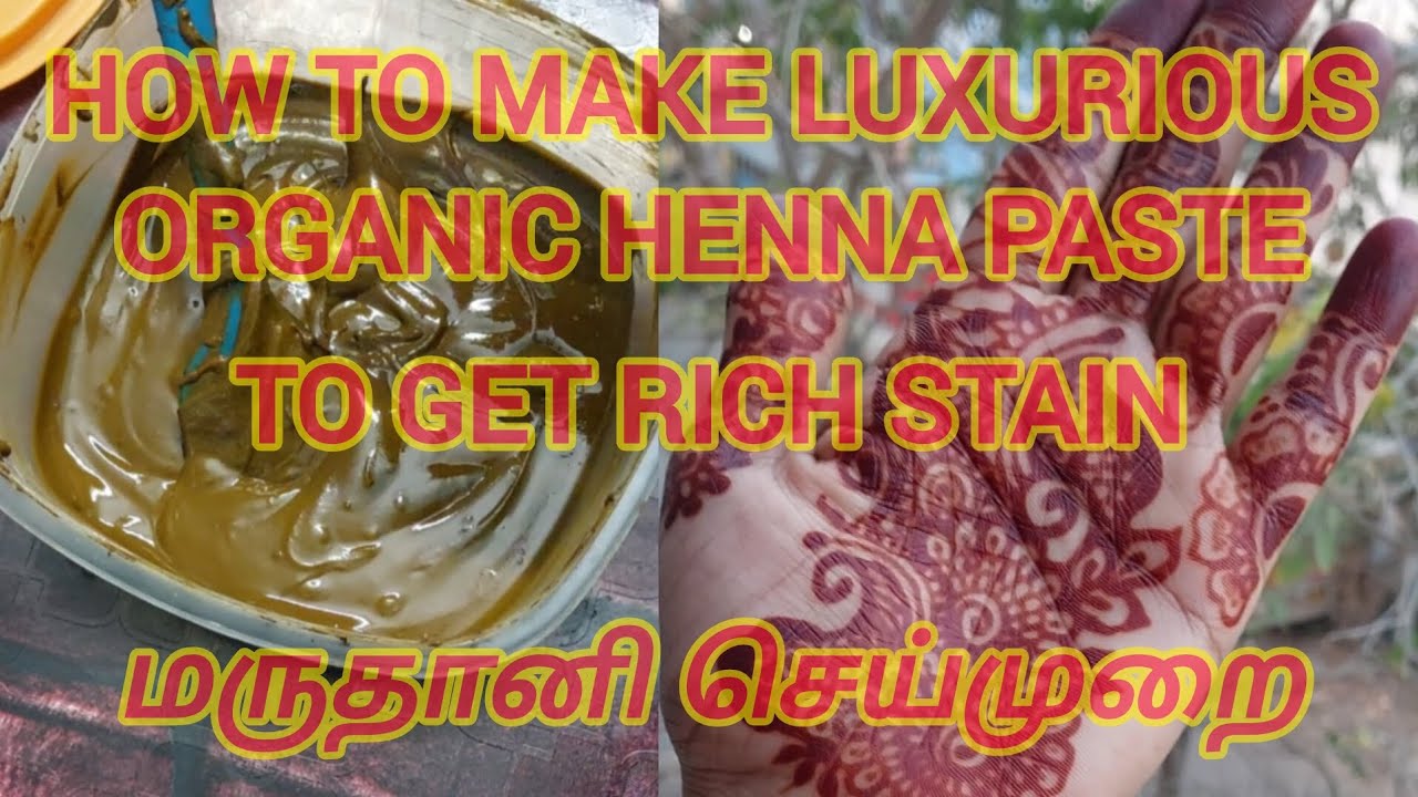 How to make organic henna cone / மருதானி செய்வது எப்படி @FathinsHennado