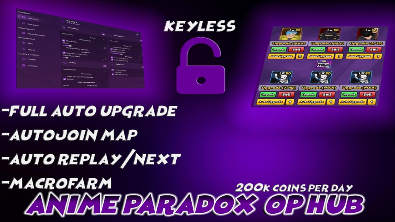 Anime Paradox OP SCRIPT AUTOFARM AUTO PLACE INF COINS WORKING 2026 pastebin