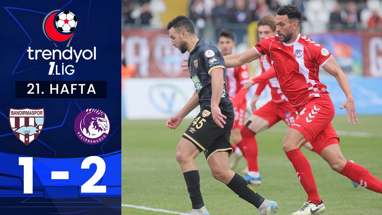 Bandırmaspor (1-2) Ankara Keçiörengücü - Highlights/Özet | Trendyol 1. Lig - 2024/25