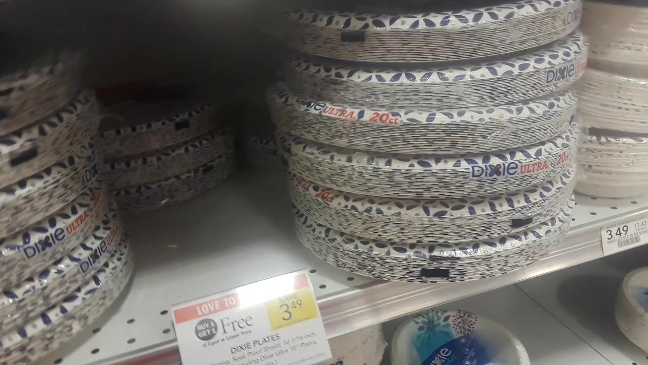 Dixie Paper Plates or Bowls $1 at Publix