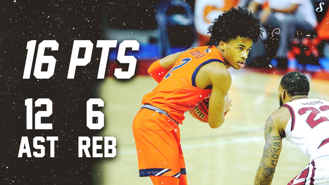 Sharife Cooper Drops A Double Double At South Carolina | Full Highlights 1.23.21 | 16 Pts & 12 Ast