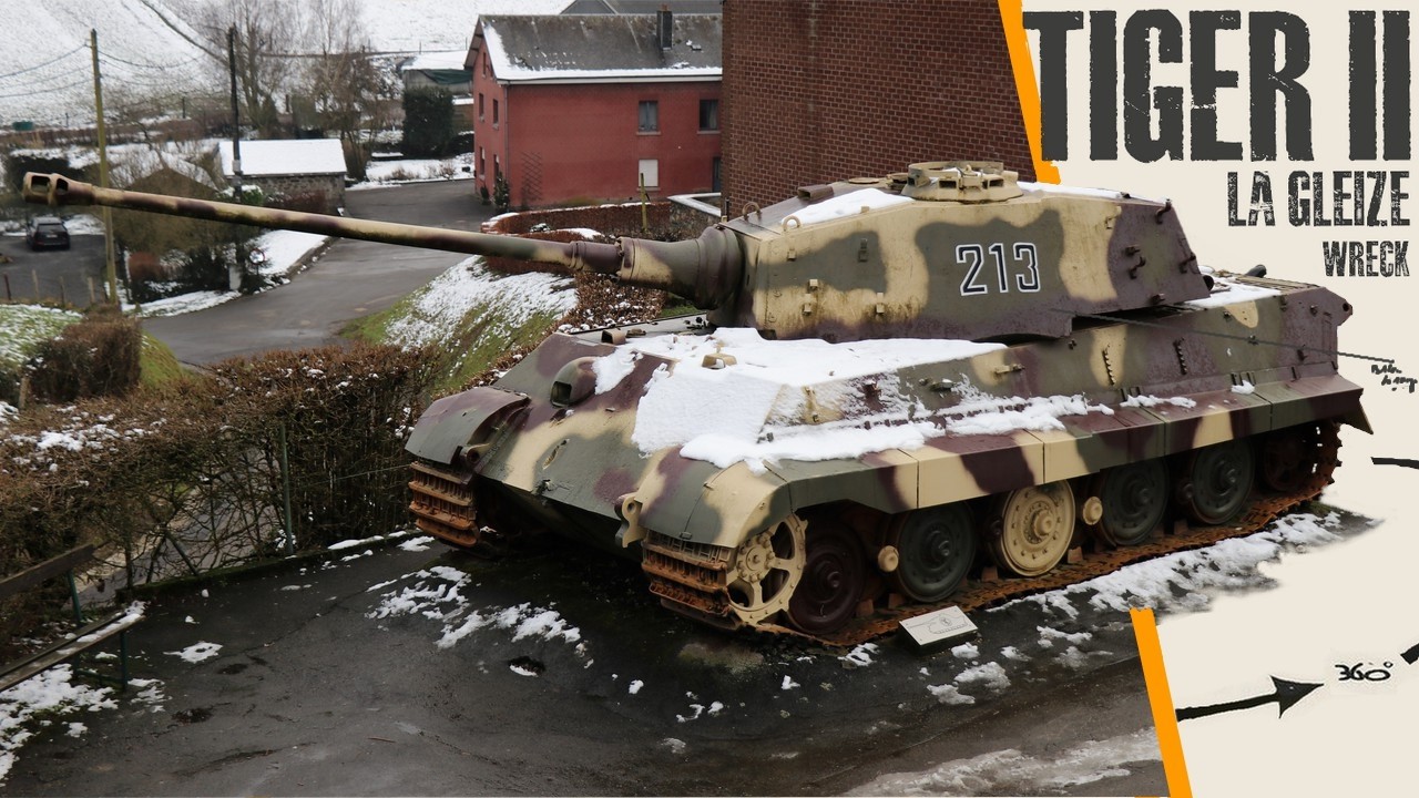 Snowy Tiger II Königstiger "213" - La Gleize - Walkaround.