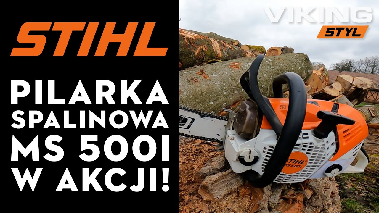 STIHL MS 500i Pierwsza na świecie pilarka łańcuchowa z elektronicznym wtryskiem paliwa w akcji