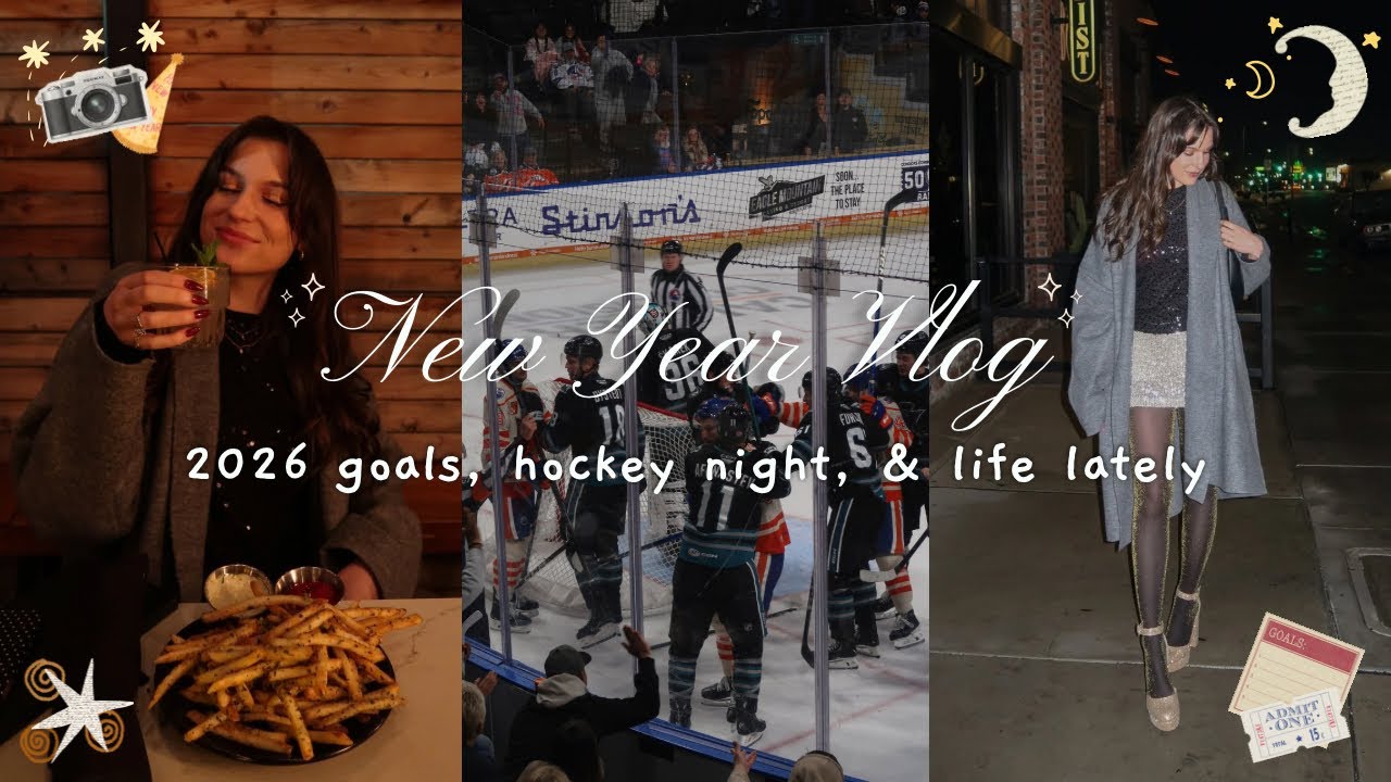New Year Vlog | 2026 goals, hockey night, & life lately