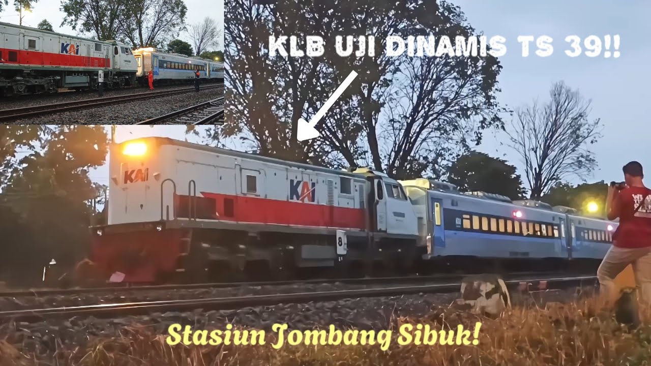 KLB UJI DINAMIS TS 39!! || Hunting Klb Uji Dinamis di Stasiun Jombang #huntingkeretaapi