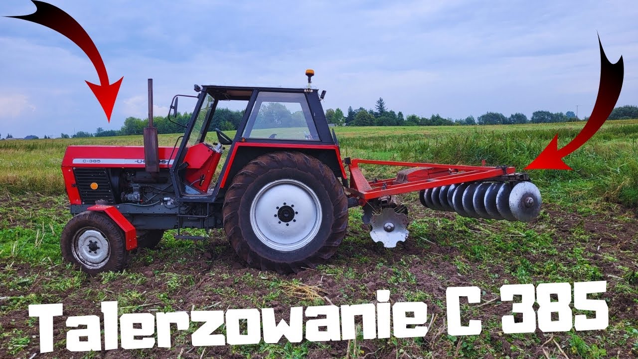 Uprawa Resztek pożniwnych Czyli Talerzowanie Ursusem c 385 Akpil 2.7 m