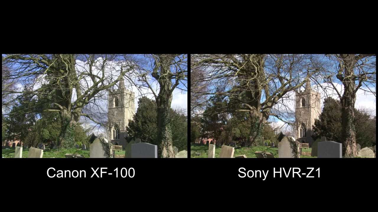 D.G Pictures: Comparison Canon XF100 & Sony HVR-Z1
